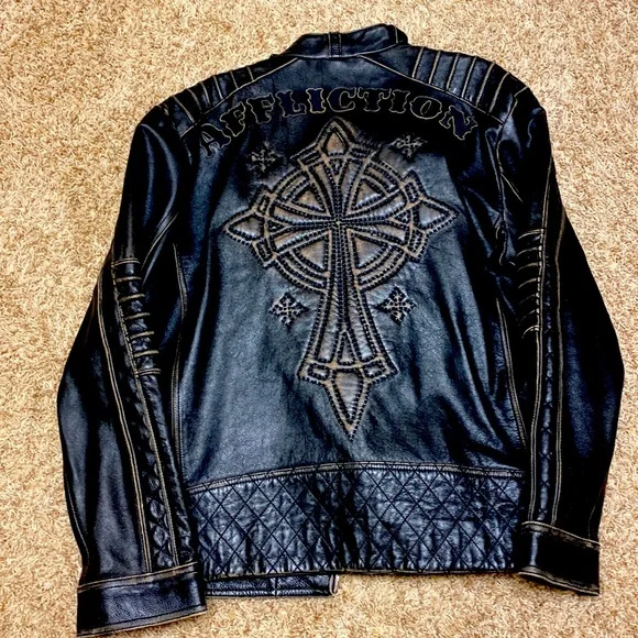 Affliction Jackets Coats Affliction Limited Leather Jacket